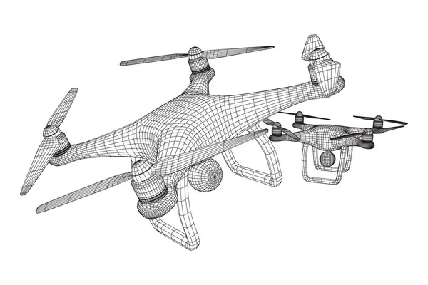 Télécommande drone d'air — Image vectorielle