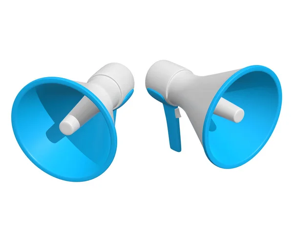 Megaphone or bullhorn for amplifying voice — Stock Photo, Image