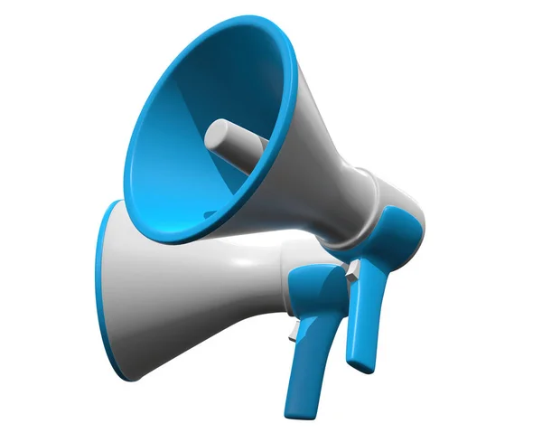 Megaphone or bullhorn for amplifying voice — Stock Photo, Image