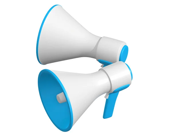 Megaphone or bullhorn for amplifying voice — Stock Photo, Image