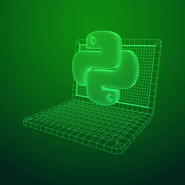 Symbol jazyka jazyka Python — Stockový vektor