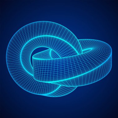 Mobius şerit halka düğümü kutsal geometri