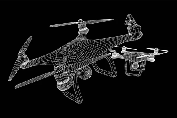 Drone de aire de control remoto — Archivo Imágenes Vectoriales