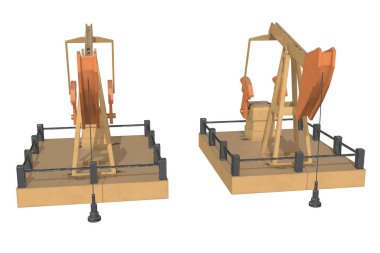 Petrol kuyusu kriko 3D