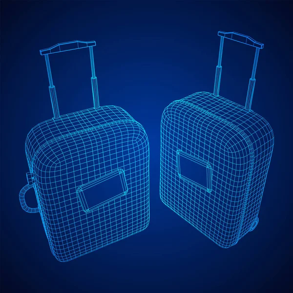 Maleta turística bolsa de viaje . — Vector de stock