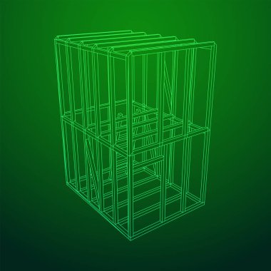 Tel çerçeve çerçeveleme evi