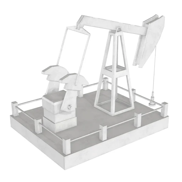 Appareil de forage de puits de pétrole jack 3d — Photo