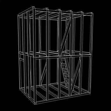 Tel çerçeve çerçeveleme evi