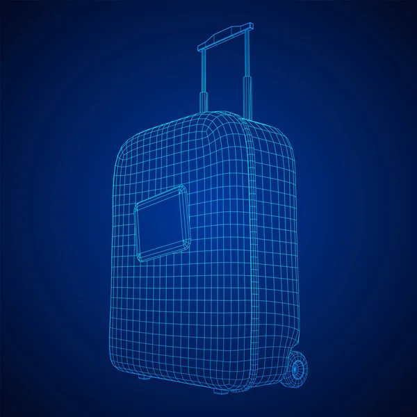 Maleta turística bolsa de viaje . — Vector de stock