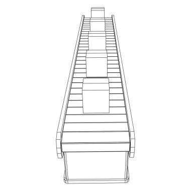 Kutuları açık olan taşıyıcı bant bölümü