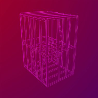 Tel çerçeve çerçeveleme evi