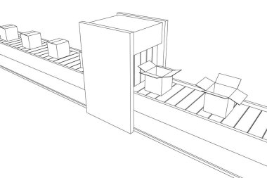 Kutuları açık olan taşıyıcı bant bölümü