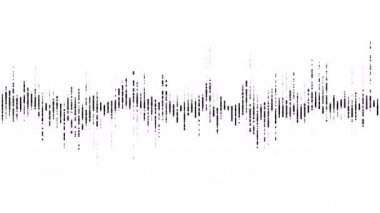 Music equalizer, audio waves or sound frequency in lines