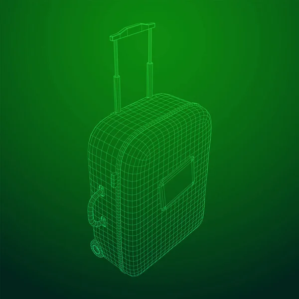 Maleta turística bolsa de viaje . — Vector de stock