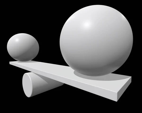 Balance à bascule simple rendu 3d — Photo