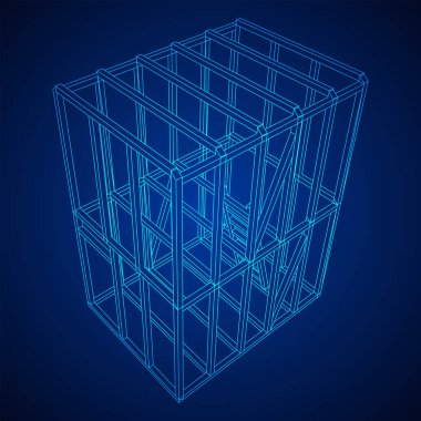 Tel çerçeve çerçeveleme evi