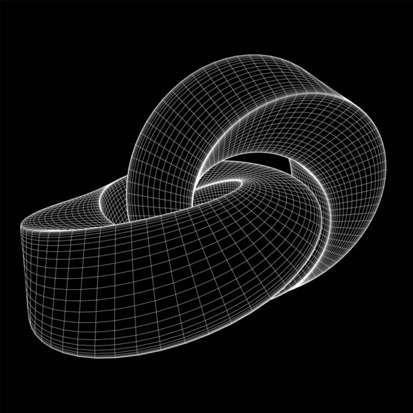 Mobius tira anillo nudo geometría sagrada — Archivo Imágenes Vectoriales
