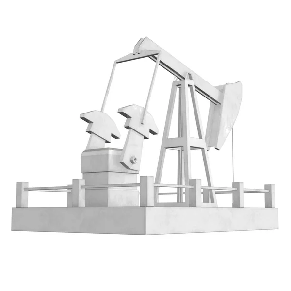 Oil well rig jack 3d — Stock Photo, Image