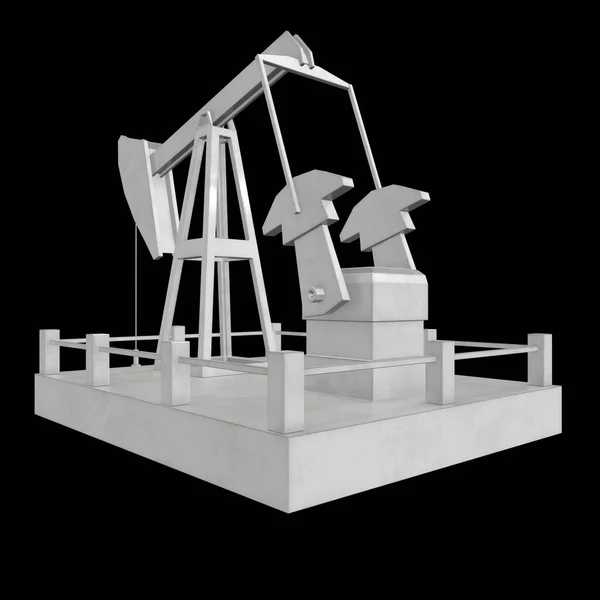 Appareil de forage de puits de pétrole jack 3d — Photo