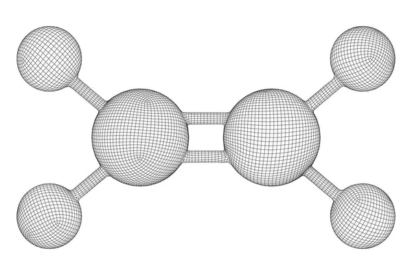 Molécule d'éthylène éthène . — Image vectorielle