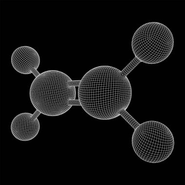 Etilen etilen molekülü.