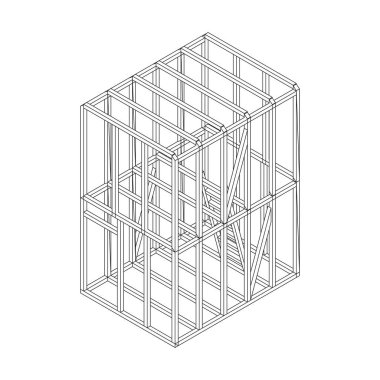 Tel çerçeve çerçeveleme evi