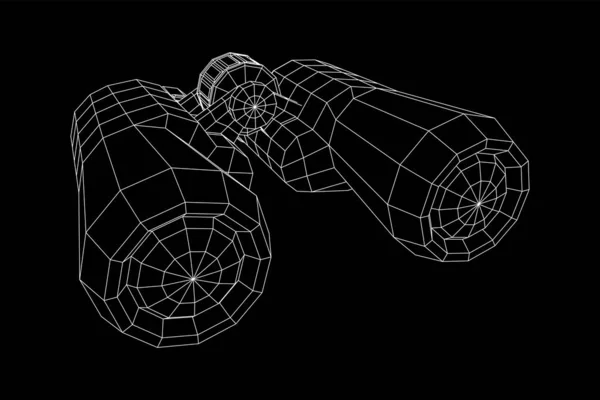 Абстрактное изображение бинокля. Поиск или концепция бизнес-видения — стоковый вектор