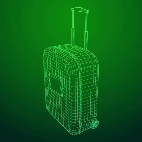 Maleta turística bolsa de viaje . — Vector de stock