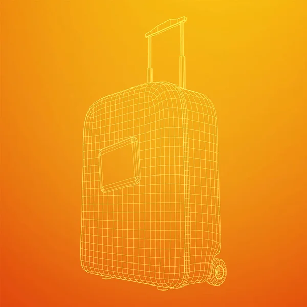 Maleta turística bolsa de viaje . — Vector de stock