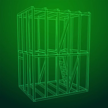 Tel çerçeve çerçeveleme evi