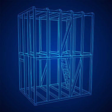 Tel çerçeve çerçeveleme evi