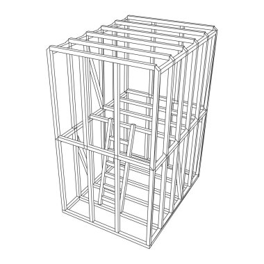 Tel çerçeve çerçeveleme evi