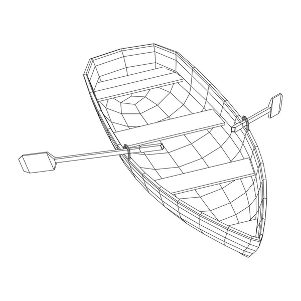 划桨船 — 图库矢量图片
