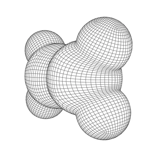 乙烯分子. — 图库矢量图片