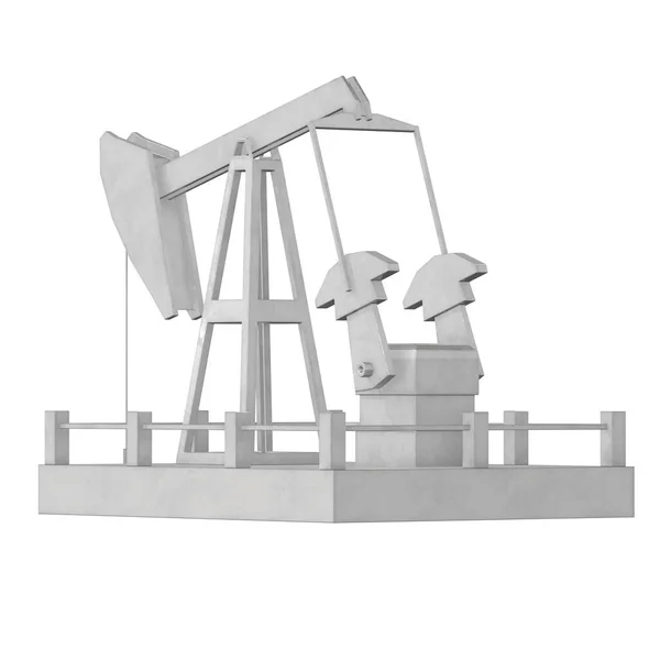 Petróleo bem equipamento jack 3d — Fotografia de Stock