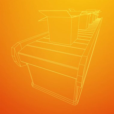 Kutuları açık olan taşıyıcı bant bölümü