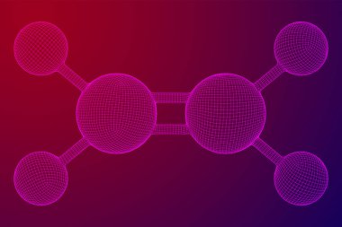 Etilen etilen molekülü.