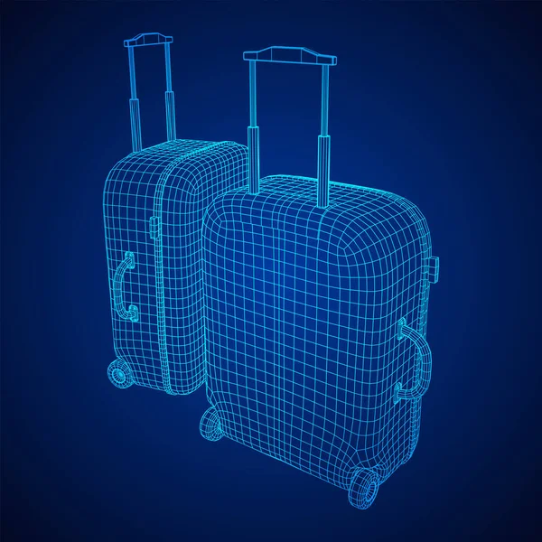 Maleta turística bolsa de viaje . — Vector de stock