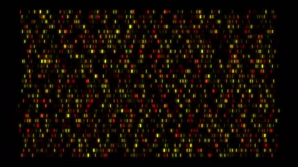 Visualização de dados genômicos grandes - teste de DNA, codificação de barras, arquitetura de mapa de genoma — Vídeo de Stock