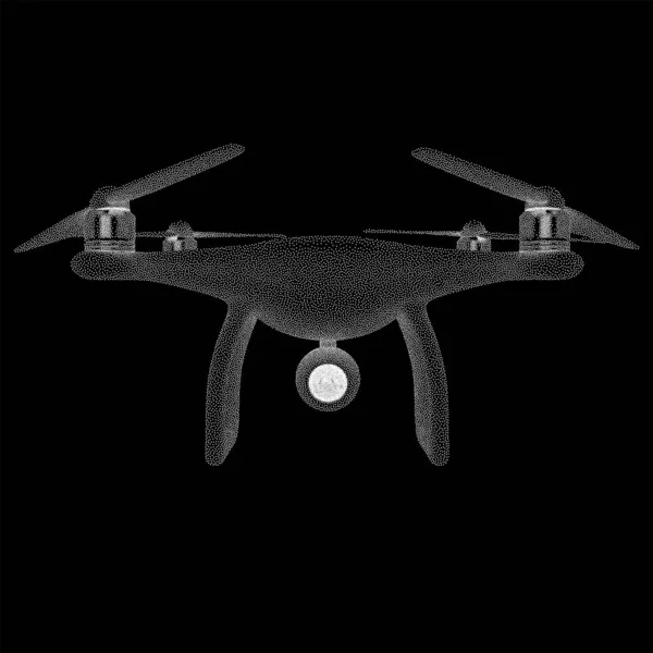 Drone de aire de control remoto — Vector de stock