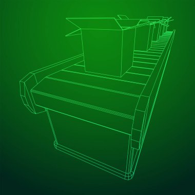 Kutuları açık olan taşıyıcı bant bölümü