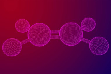 Etilen etilen molekülü.