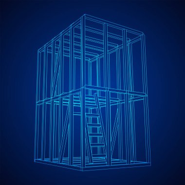 Tel çerçeve çerçeveleme evi