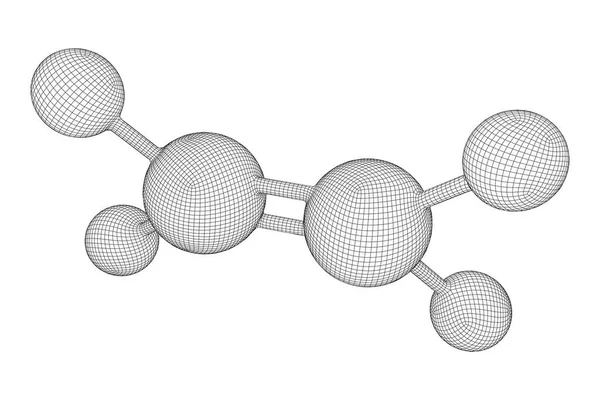 Molécule d'éthylène éthène . — Image vectorielle