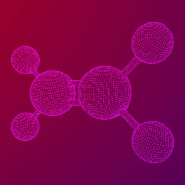 Etilen etilen molekülü.