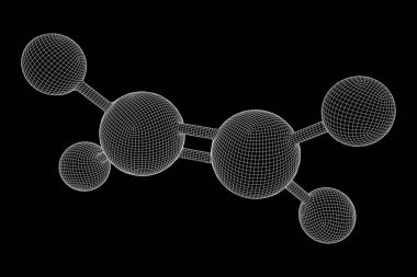 Etilen etilen molekülü.