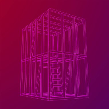 Tel çerçeve çerçeveleme evi