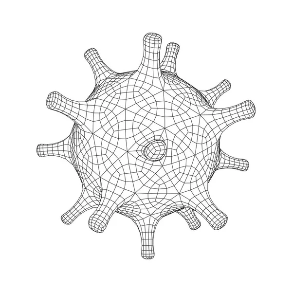 考罗那病毒是考罗那病毒的病毒.导致流行病的Covid病毒 — 图库矢量图片