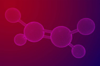 Etilen etilen molekülü.