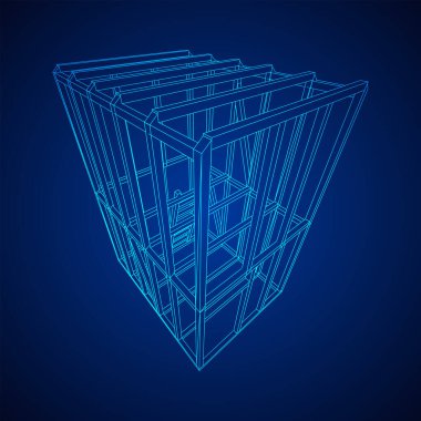 Tel çerçeve çerçeveleme evi